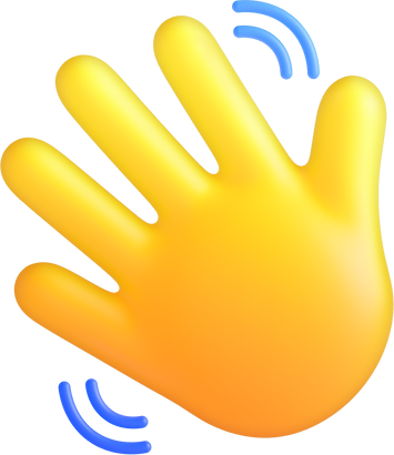 3D Stylized Waving Emoji